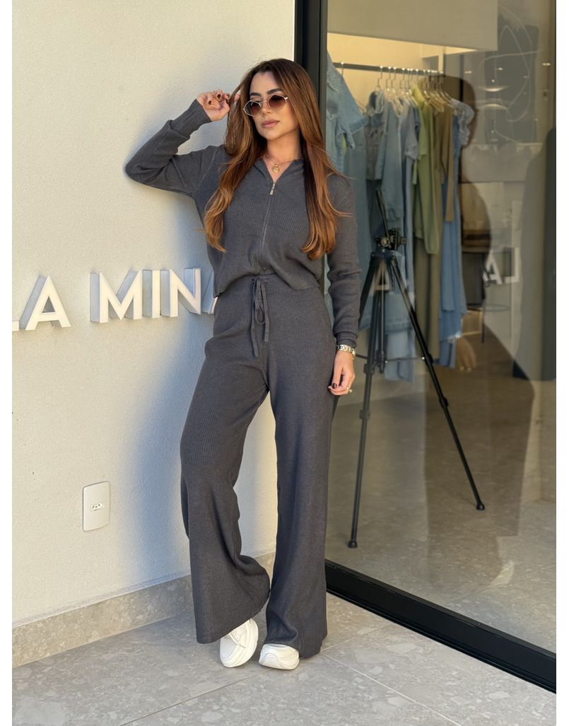 Conjunto Tricot Isabel Chumbo - Loja La Mina 