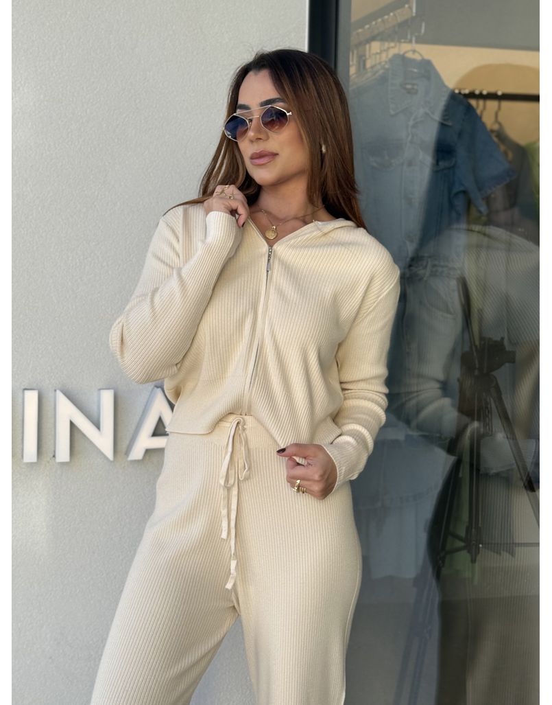Conjunto Tricot Isabel Areia 