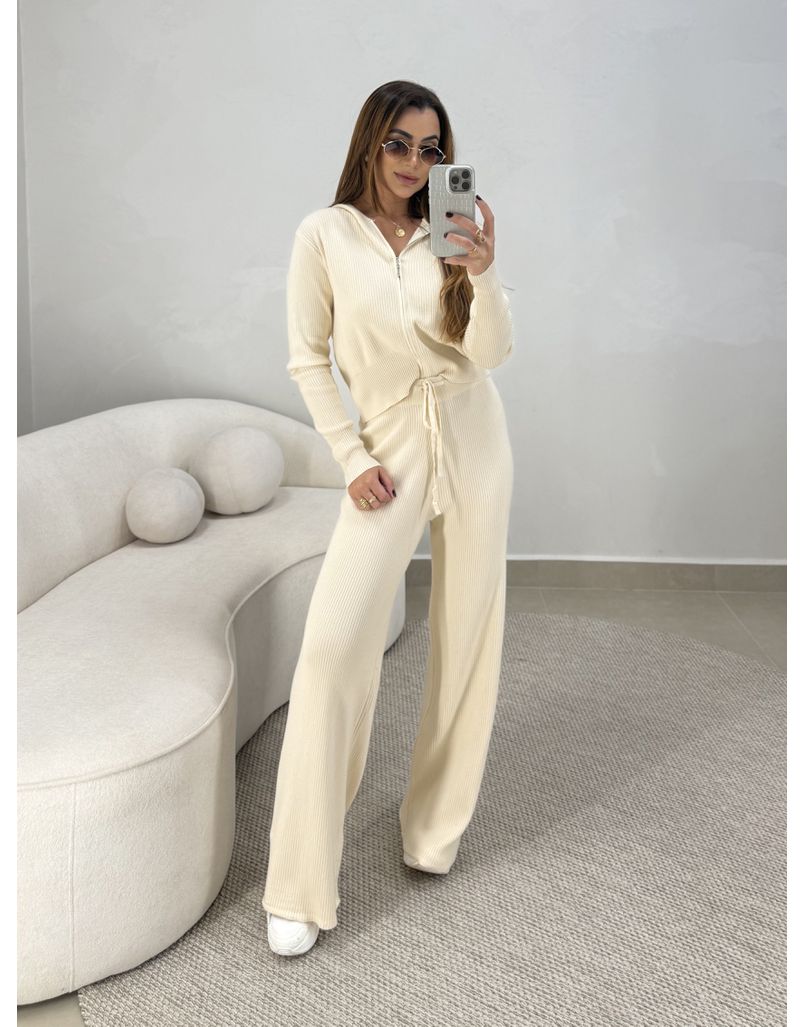 Conjunto Tricot Isabel Areia 