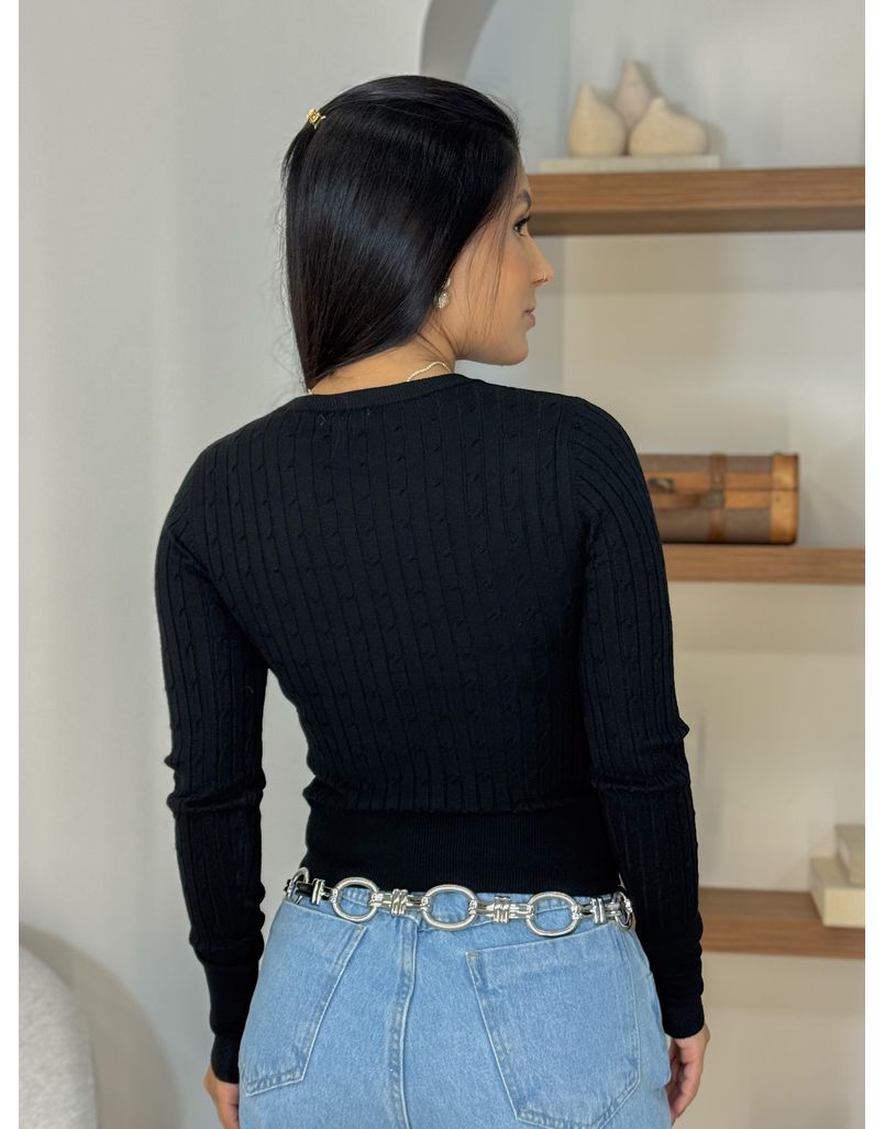 Blusa Tricot Agnes Preta
