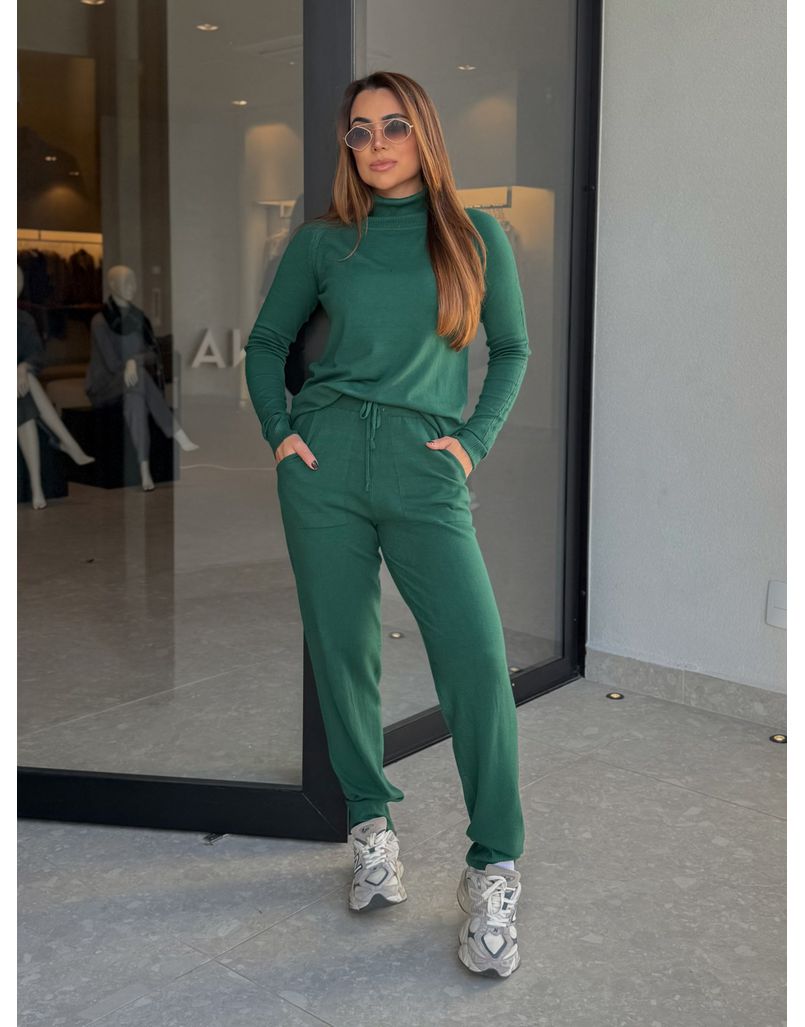 Conjunto Tricot Antonella Verde - Loja La Mina 
