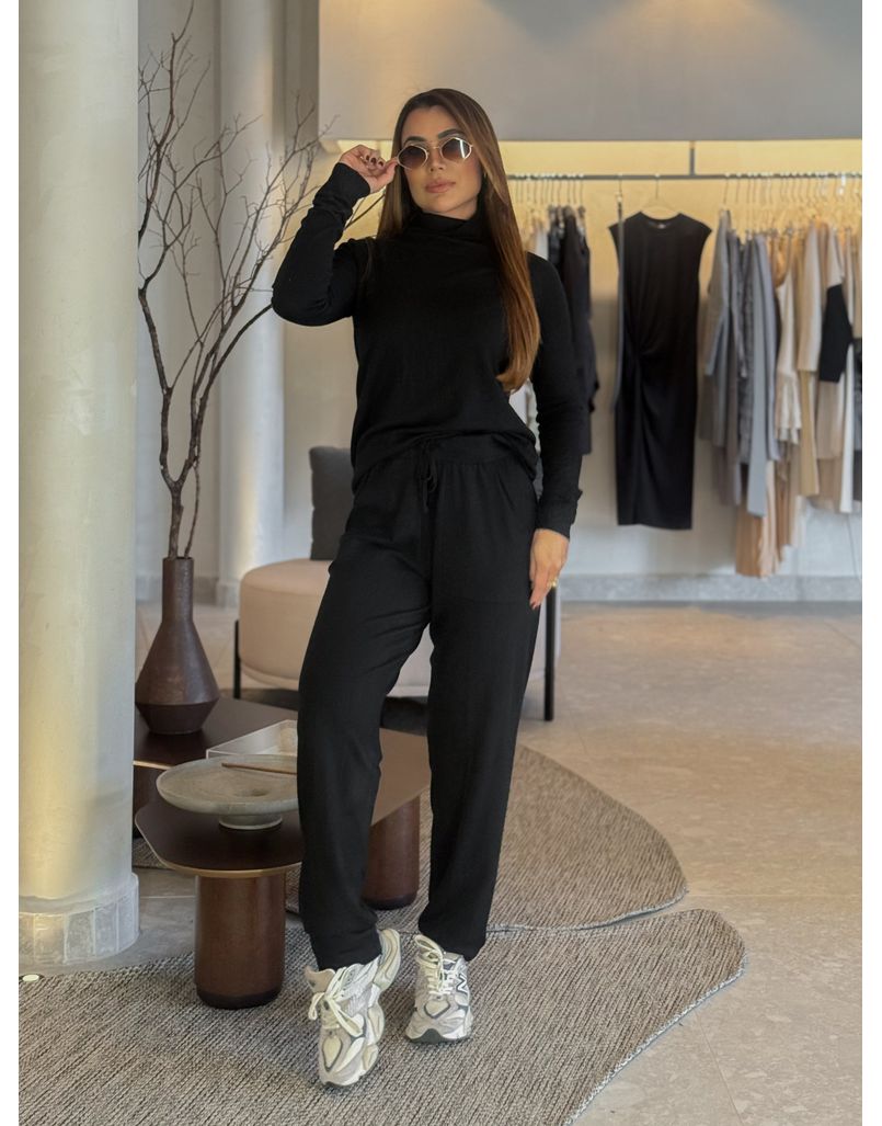 Conjunto Tricot Antonella Preto