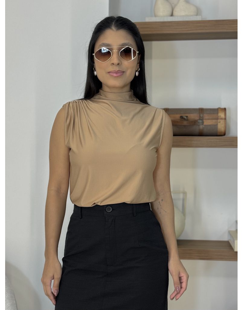 Blusa Franzida Alicia Cappuccino