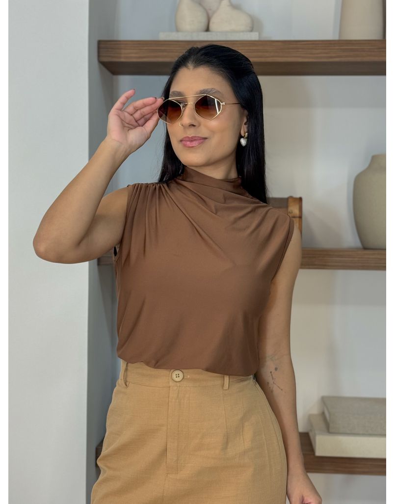 Blusa Franzida Alicia Café