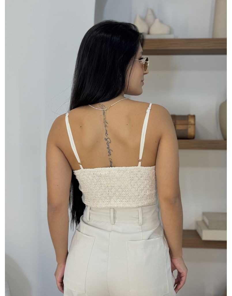 Cropped Laise Mila Areia