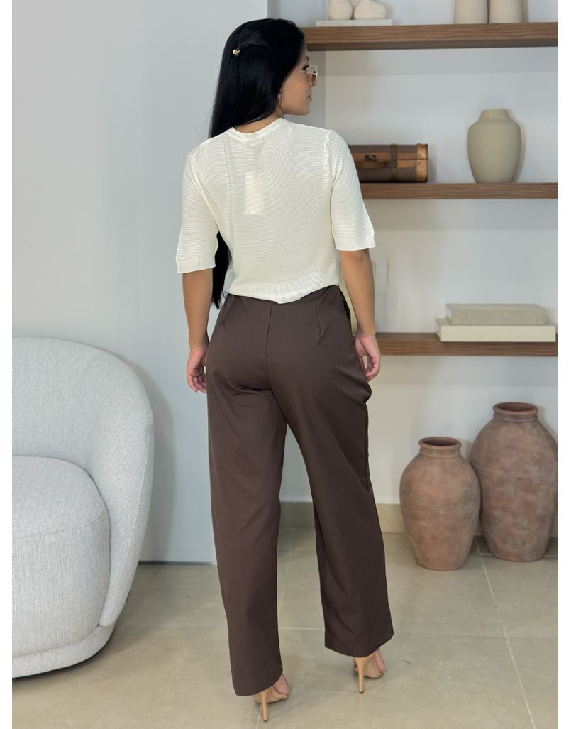 Calça Botão Filipinas Café 