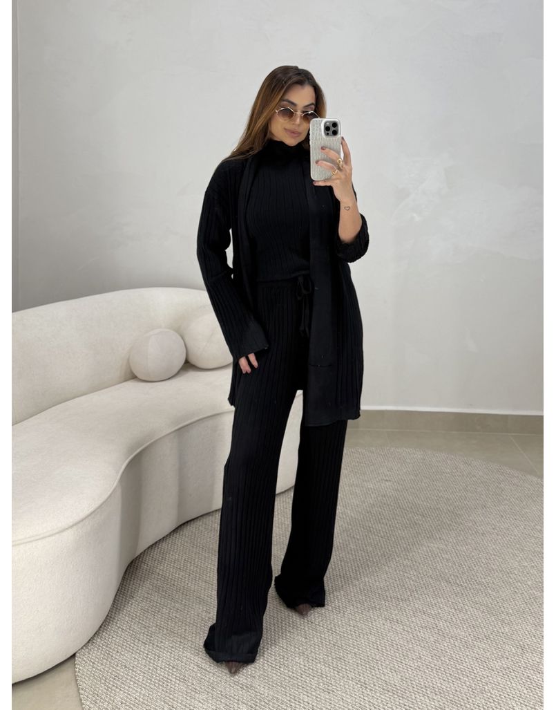 Conjunto 3 peças Gisele Preto - Loja La Mina 