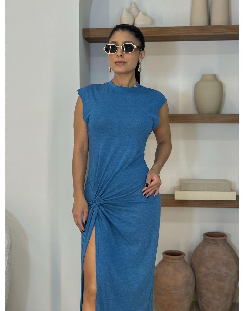 Vestido Nó Naomi Azul