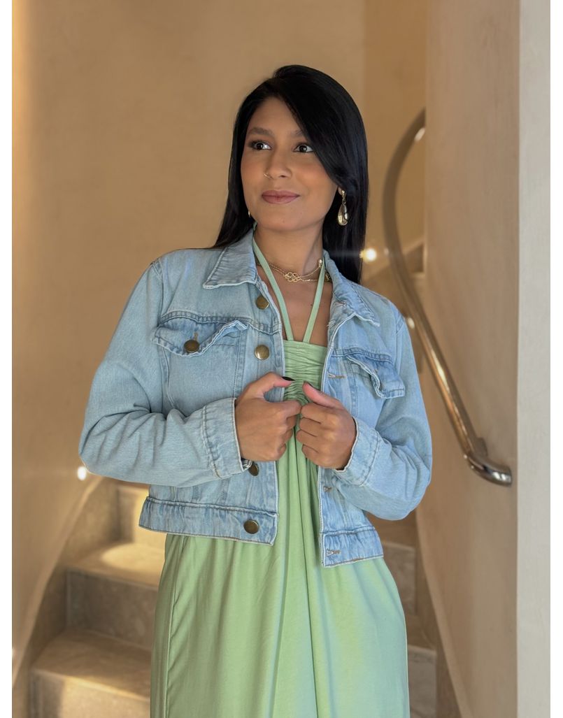Jaqueta Jeans Clara Kauane - Loja La Mina 