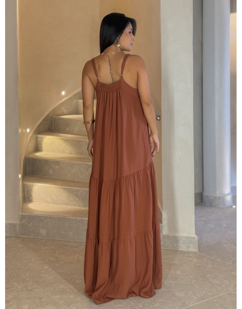 Vestido Longo Bali Café 