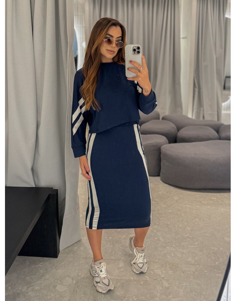 Conjunto Saia Listra Lola Marinho