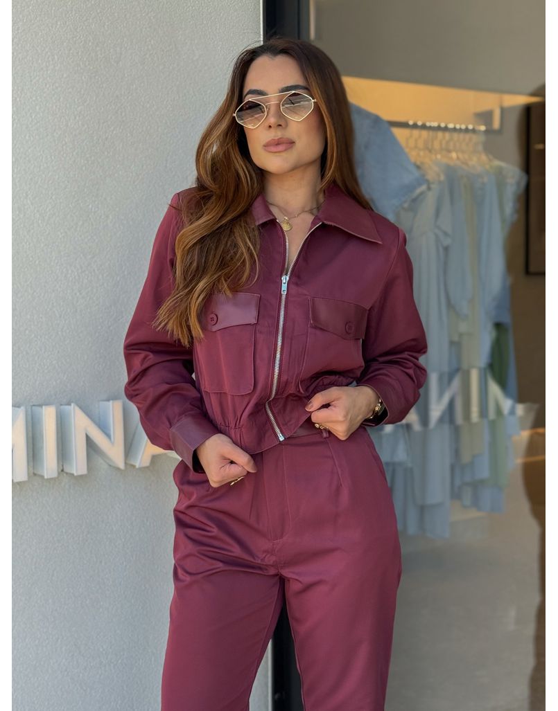 Conjunto Calça Veneza Cereja