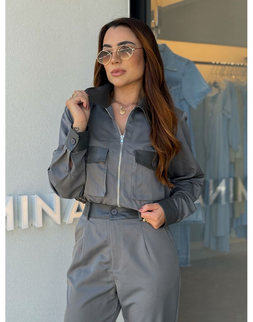 Conjunto Calça Veneza Chumbo