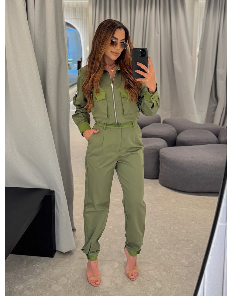 Conjunto Calça Veneza Militar