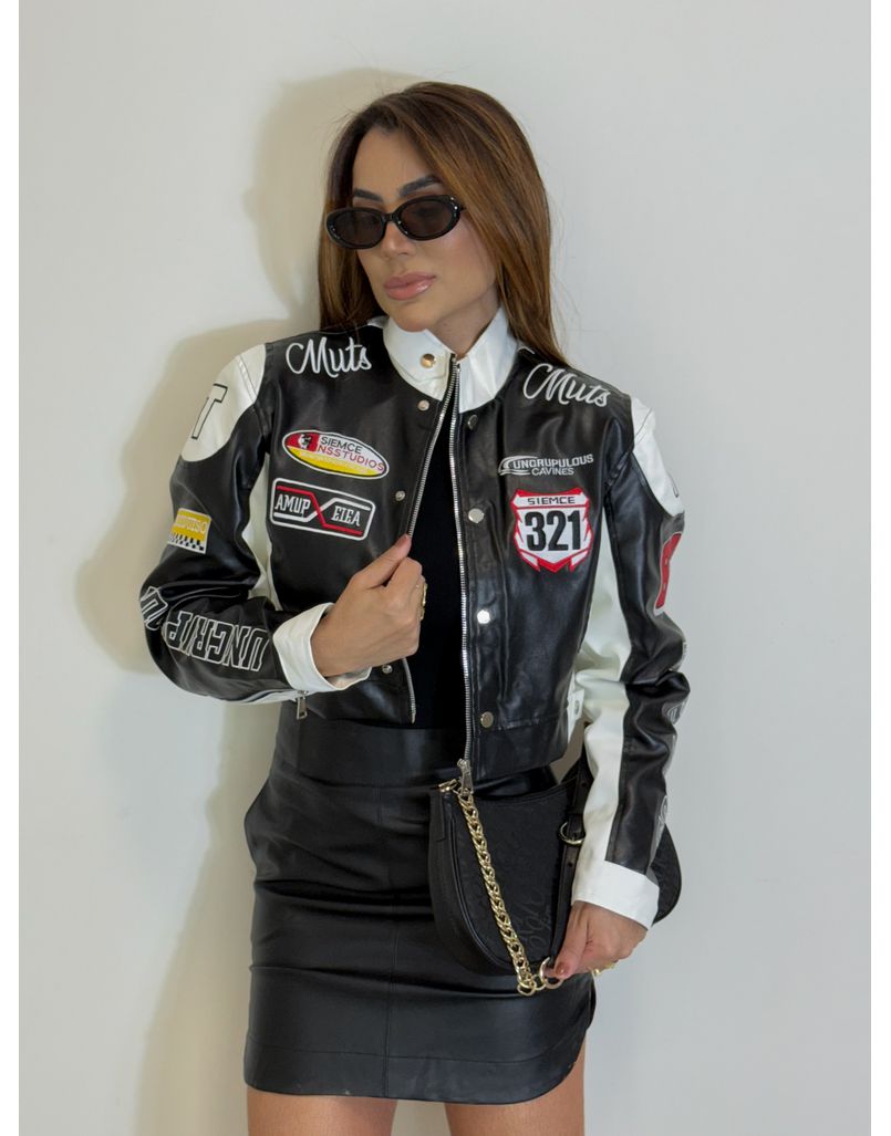 Jaqueta Racer Preta