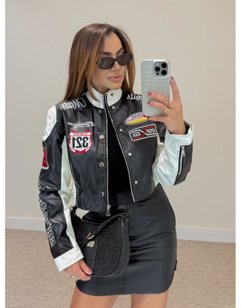 Jaqueta Racer Preta