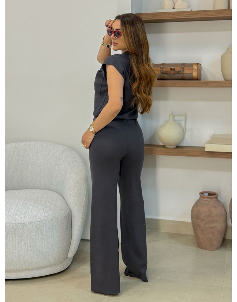 Conjunto Tricot Kira Chumbo