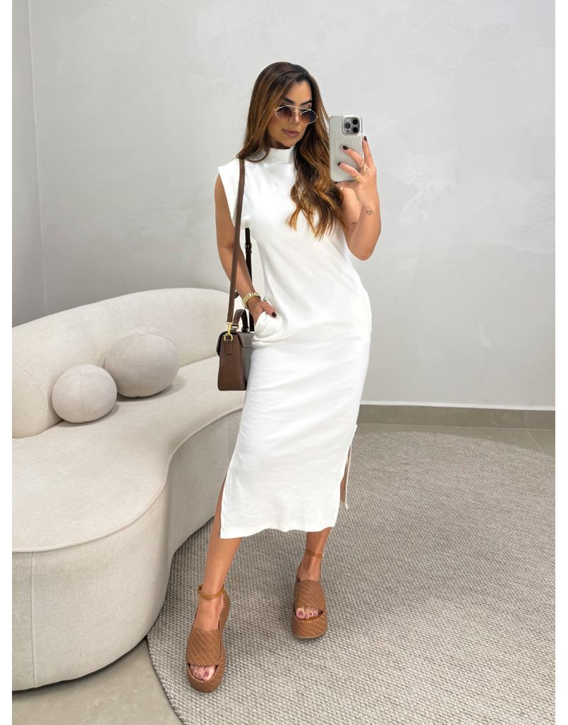 Vestido Canelado Muscle Tee Off