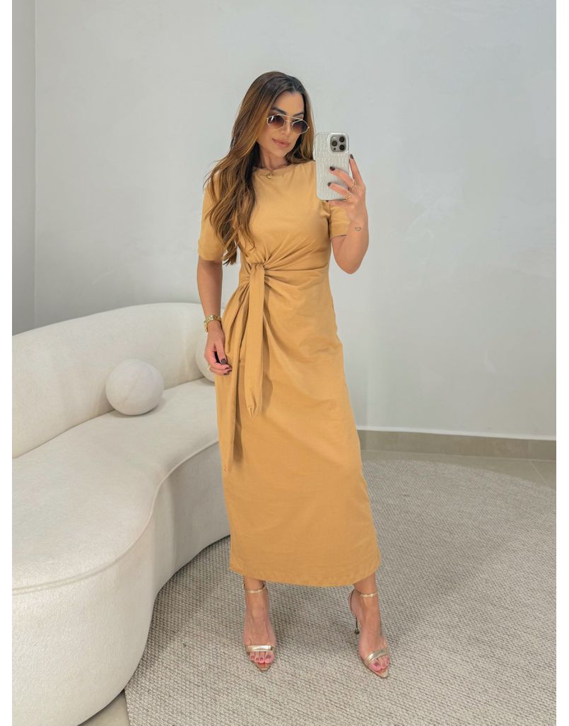 Vestido Kelly Cappuccino - Loja La Mina 