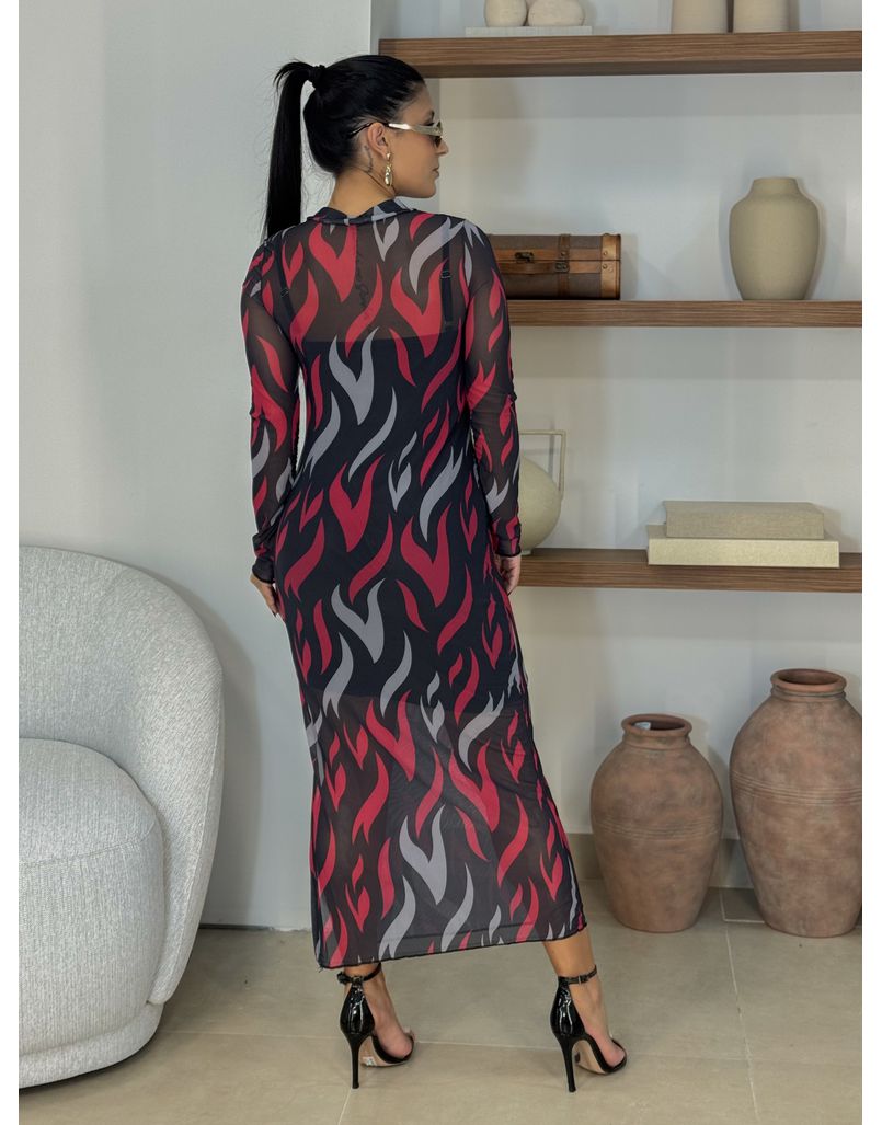 Vestido Tule Preto