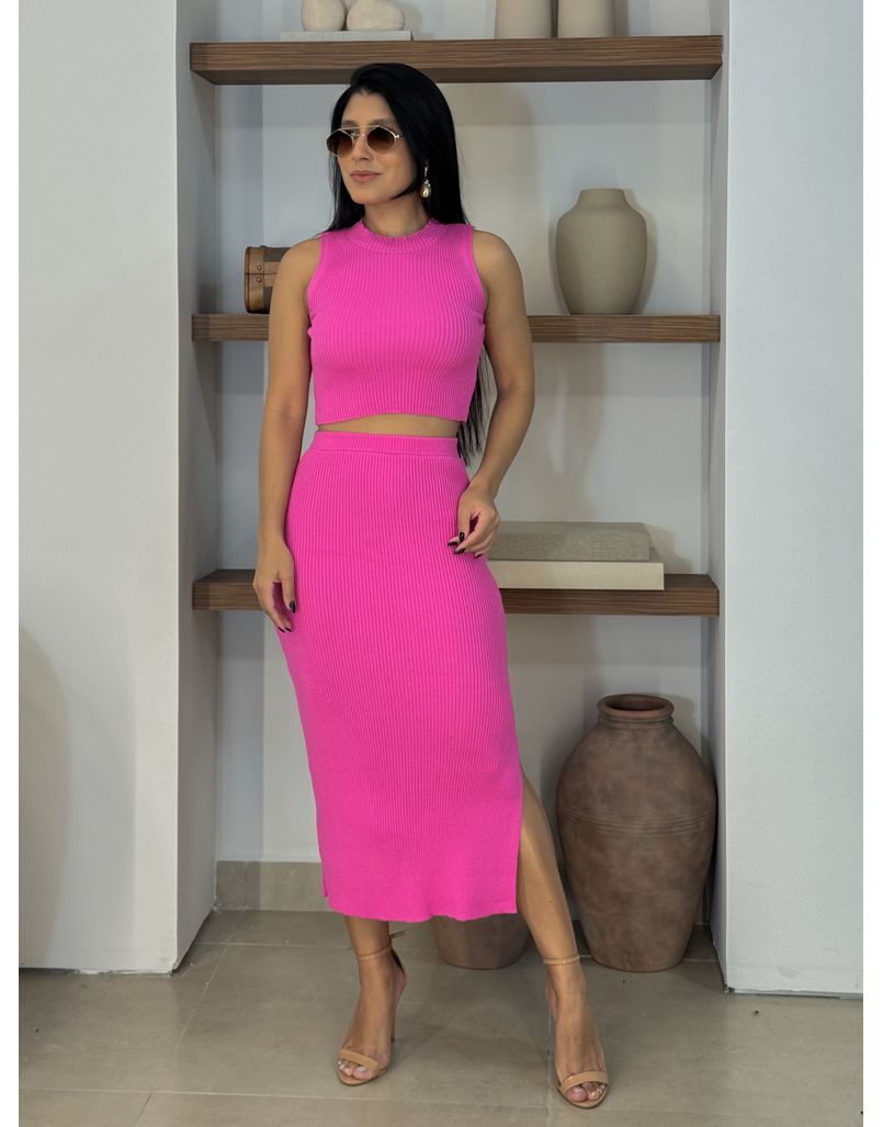 Conjunto Midi Ana Pink - Loja La Mina 