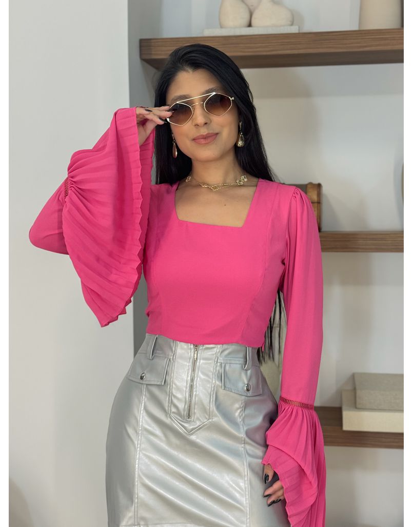 Cropped Tami Pink - Loja La Mina 