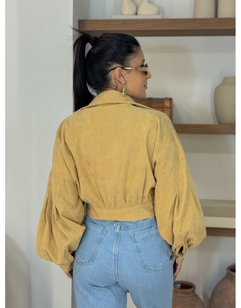 Jaqueta Cotelê Caqui 