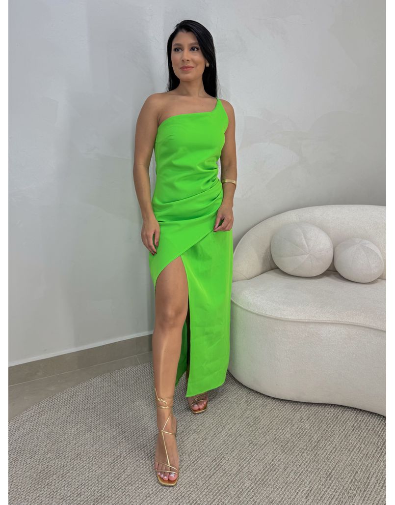 Vestido Alfaiataria Ellia Verde - Loja La Mina 
