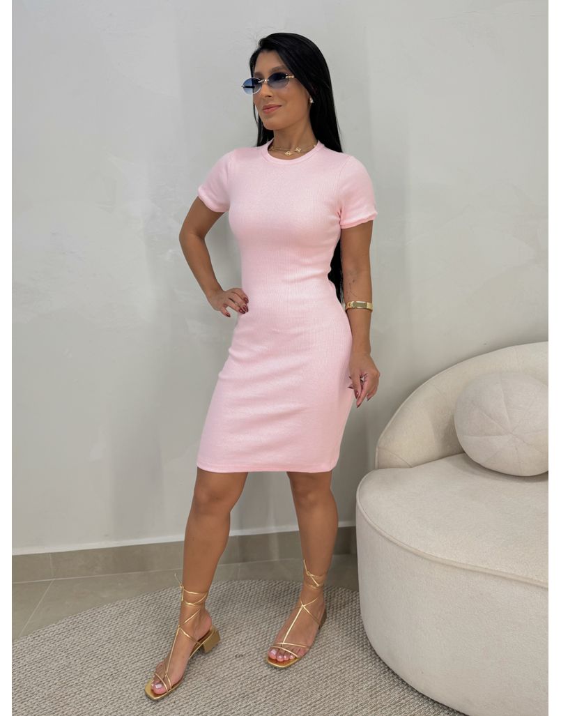 Vestido Tubinho Eva Rosa Bebê - Loja La Mina 