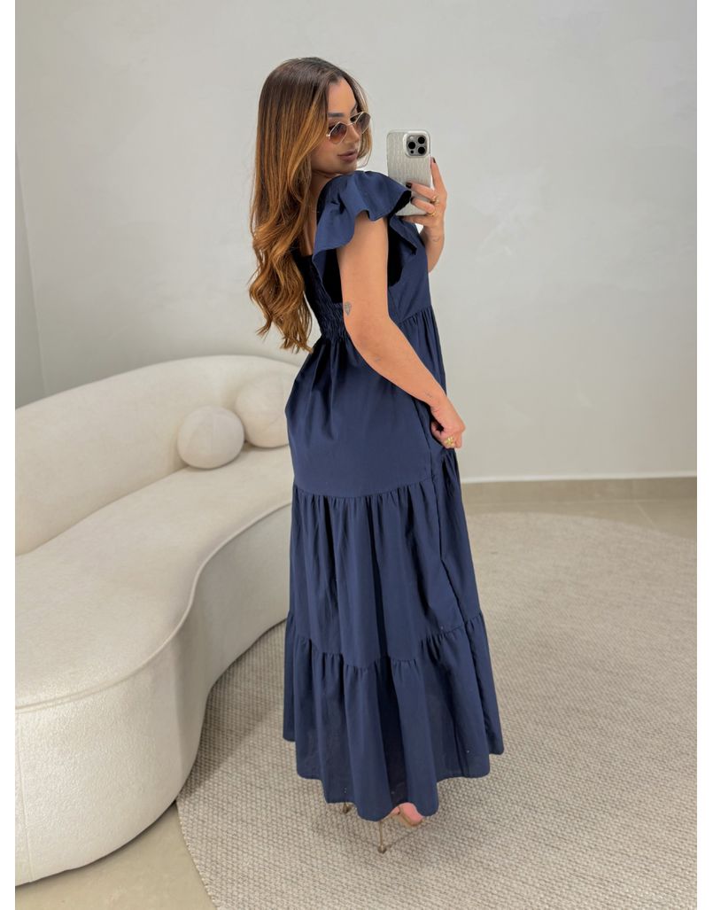 Vestido Tricoline Lucy Marinho