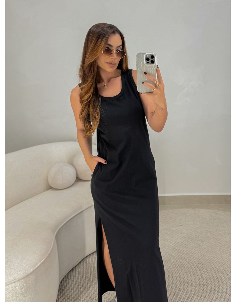Vestido Regata Madrid Preto - Loja La Mina 