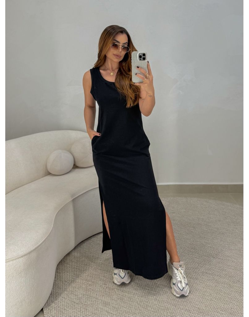 Vestido Regata Madrid Preto