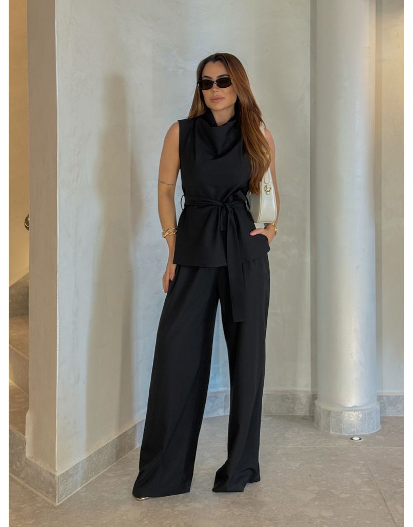 Conjunto Calça Bruxelas Preto - Loja La Mina 