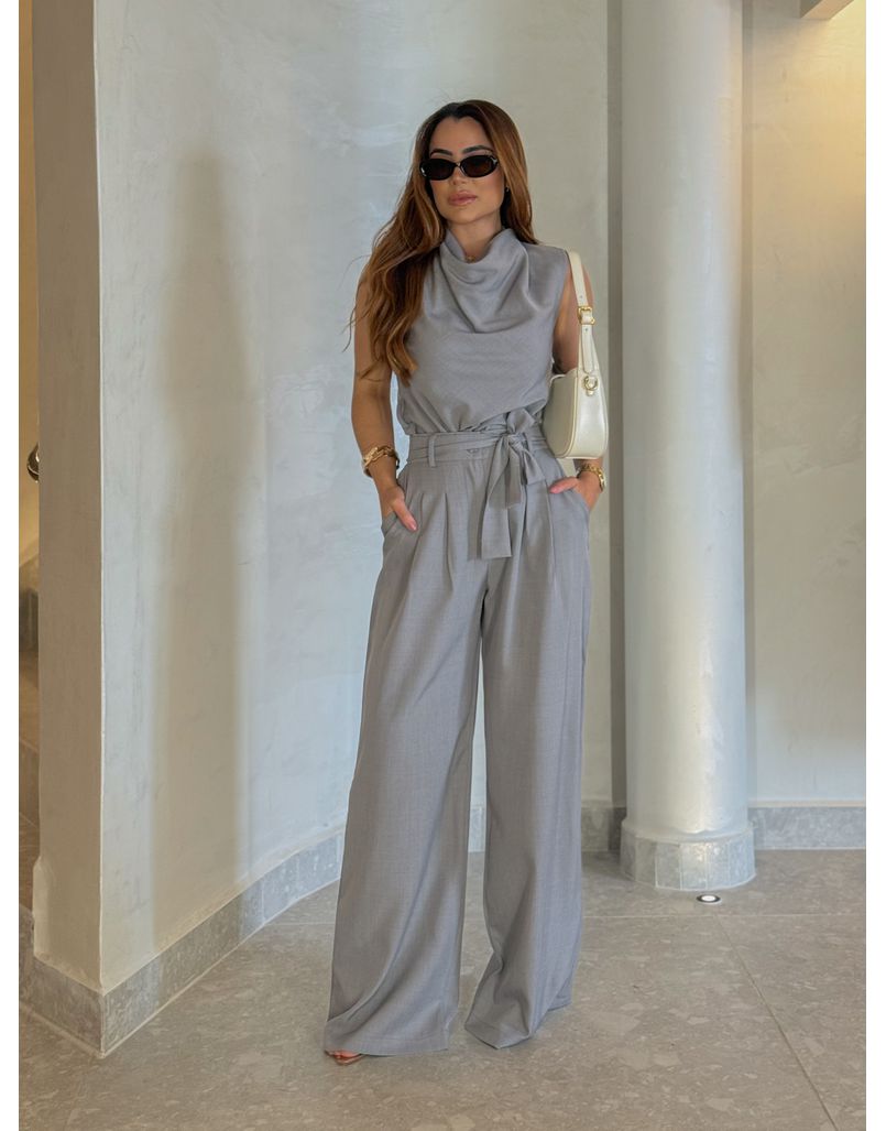 Conjunto Calça Bruxelas Cinza