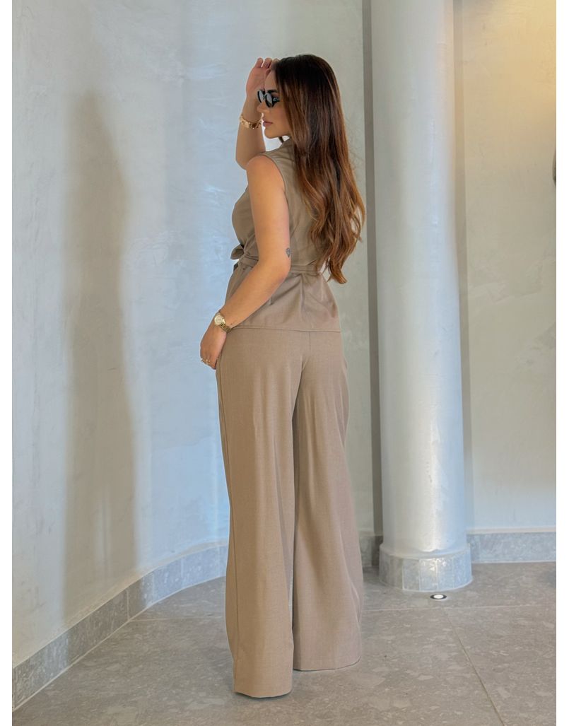 Conjunto Calça Bruxelas Cáqui