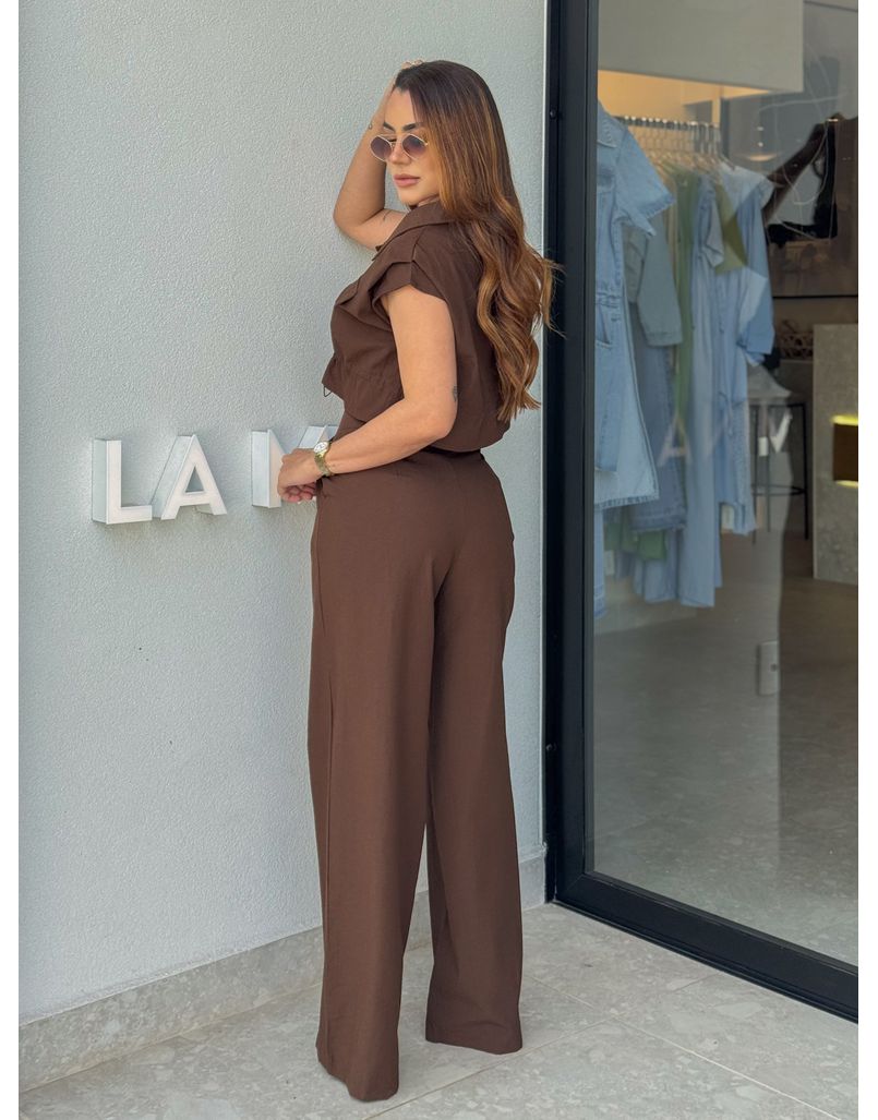Conjunto Calça Natalia Café
