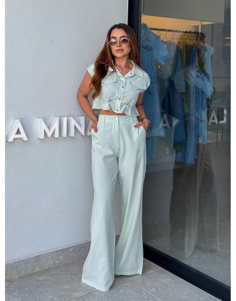 Conjunto Calça Natalia Verde - Loja La Mina 