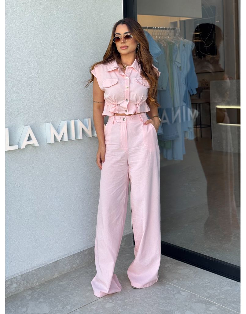 Conjunto Calça Natalia Rosa