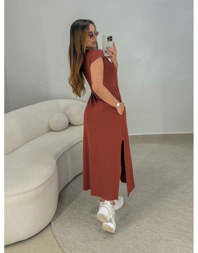 Vestido Muriel Telha