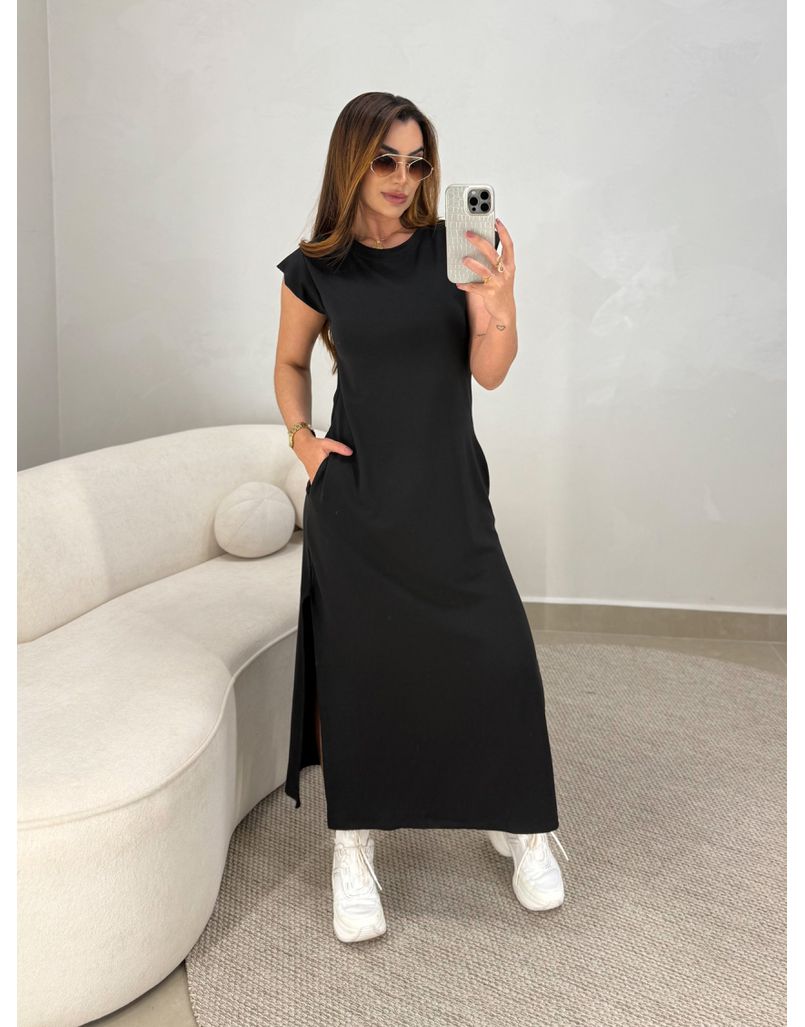 Vestido Muriel Preto - Loja La Mina 