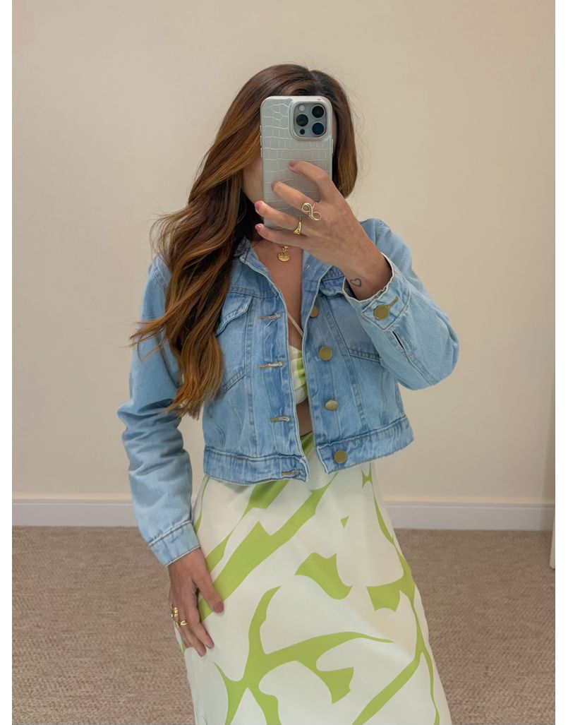 Jaqueta Jeans Clara Kauane - Loja La Mina 