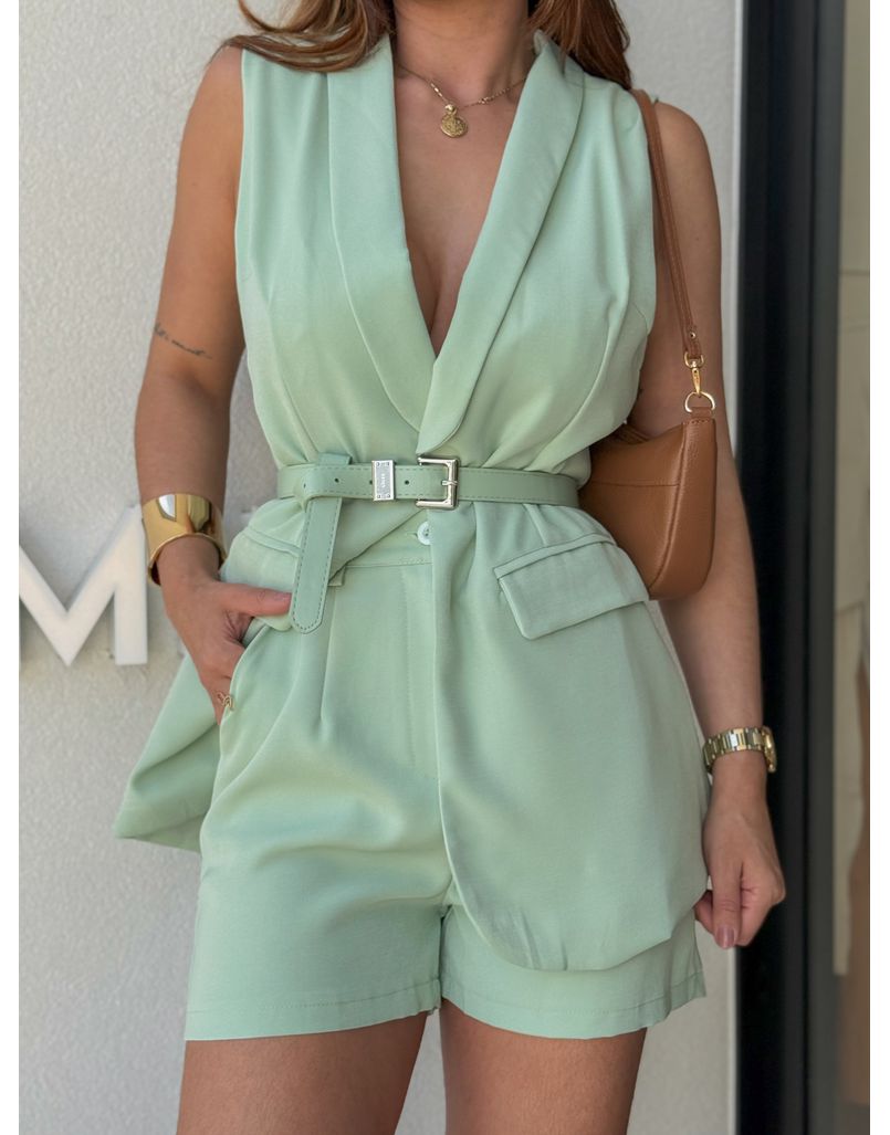 Conjunto Short Alessandra Verde