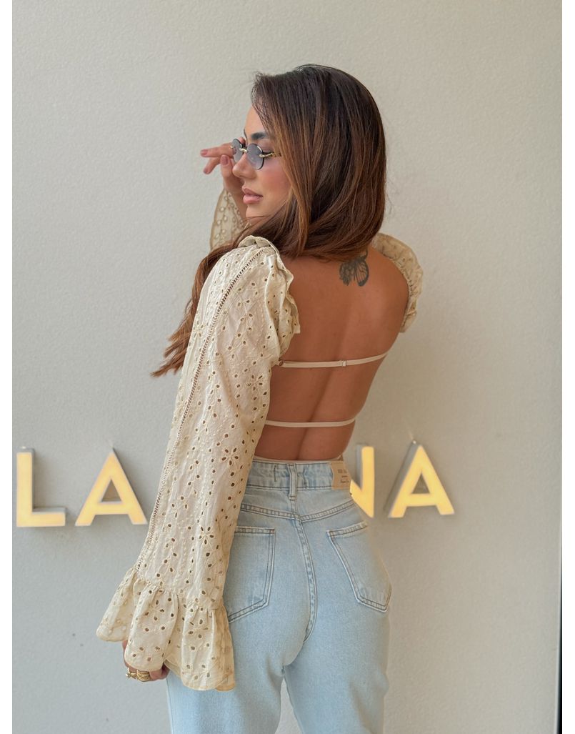 Blusa Ombro a Ombro Laise Cappuccino