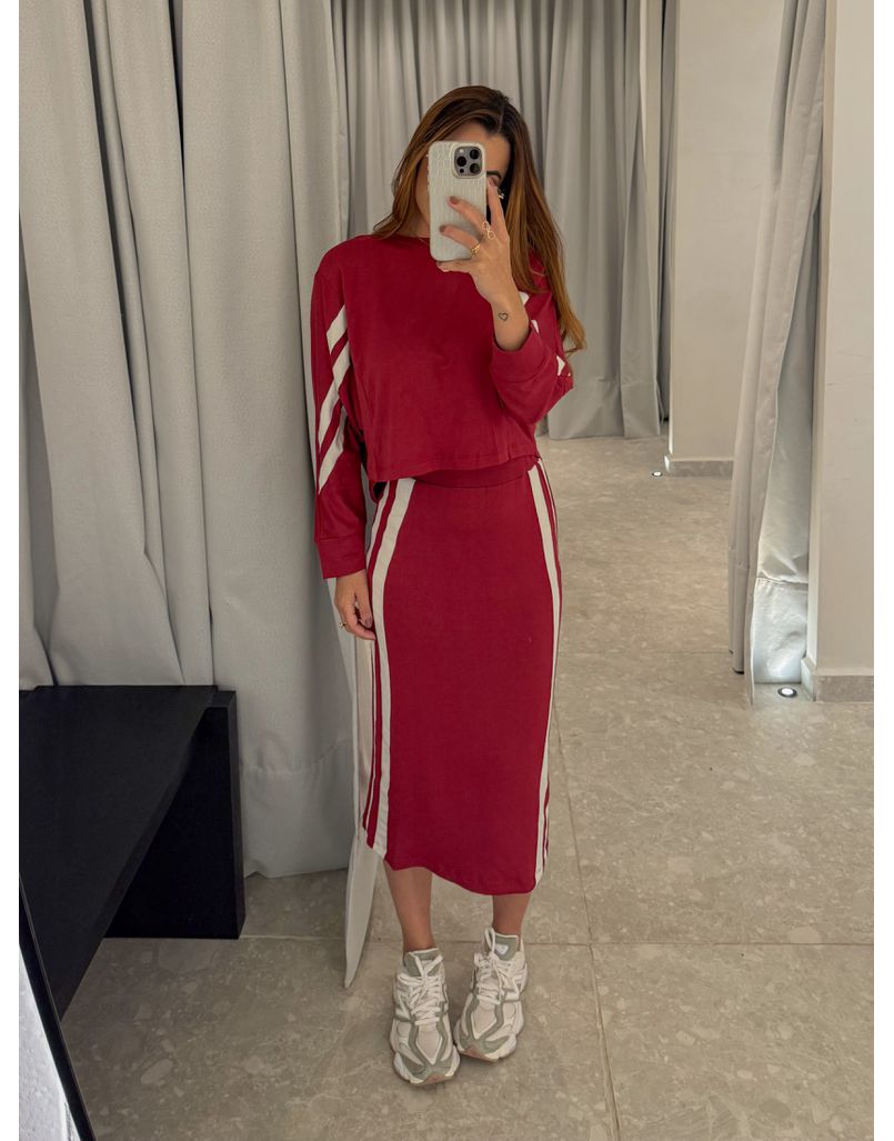 Conjunto Saia Listra Lola Cereja