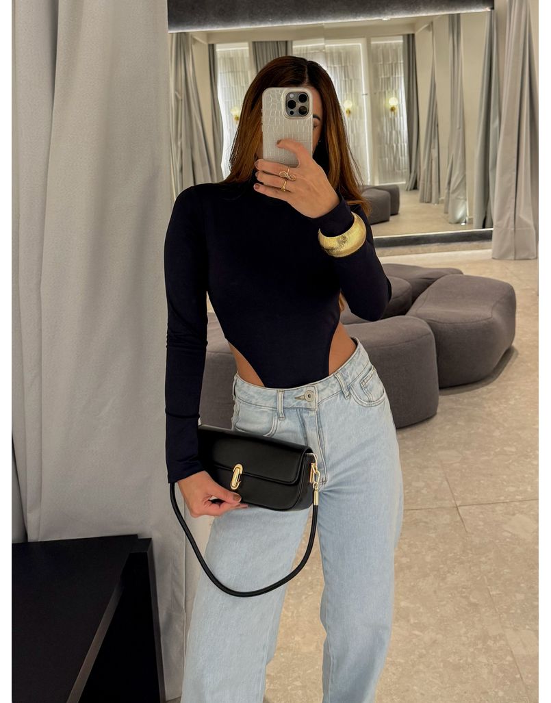 Bolsa Baguete Camile Preta