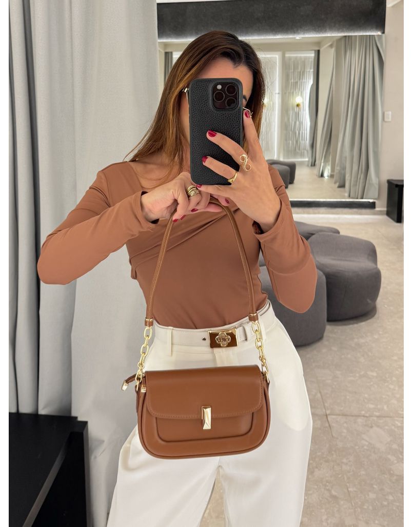 Bolsa Baguete Helena Caramelo - Loja La Mina 