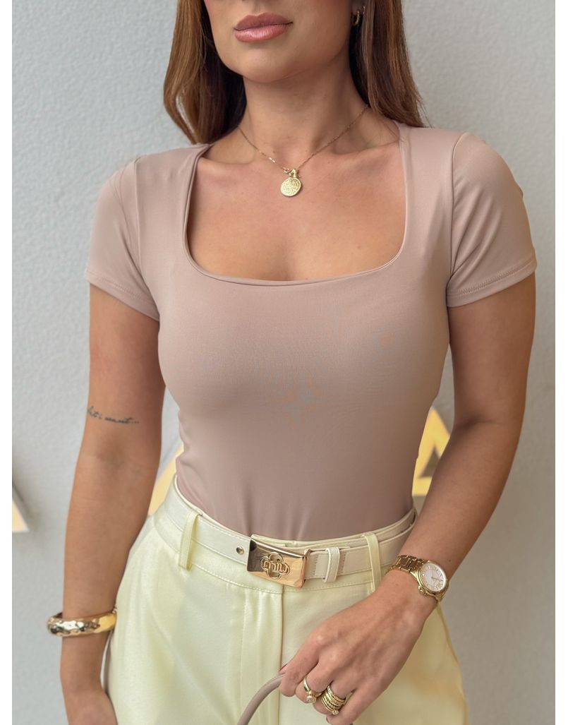 Body Manguinha Lara Cappuccino