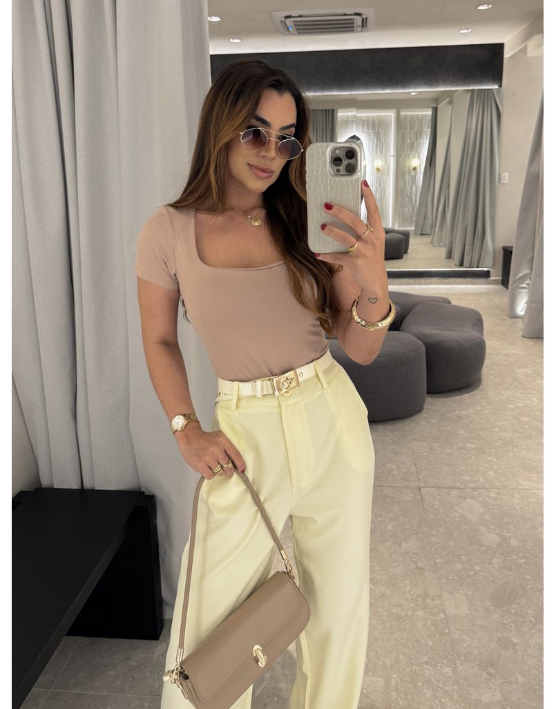 Body Manguinha Lara Cappuccino