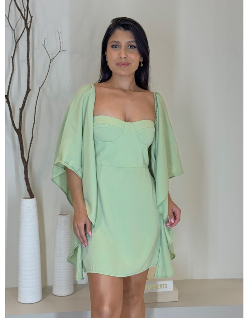 Vestido Meia Taça Denise Verde