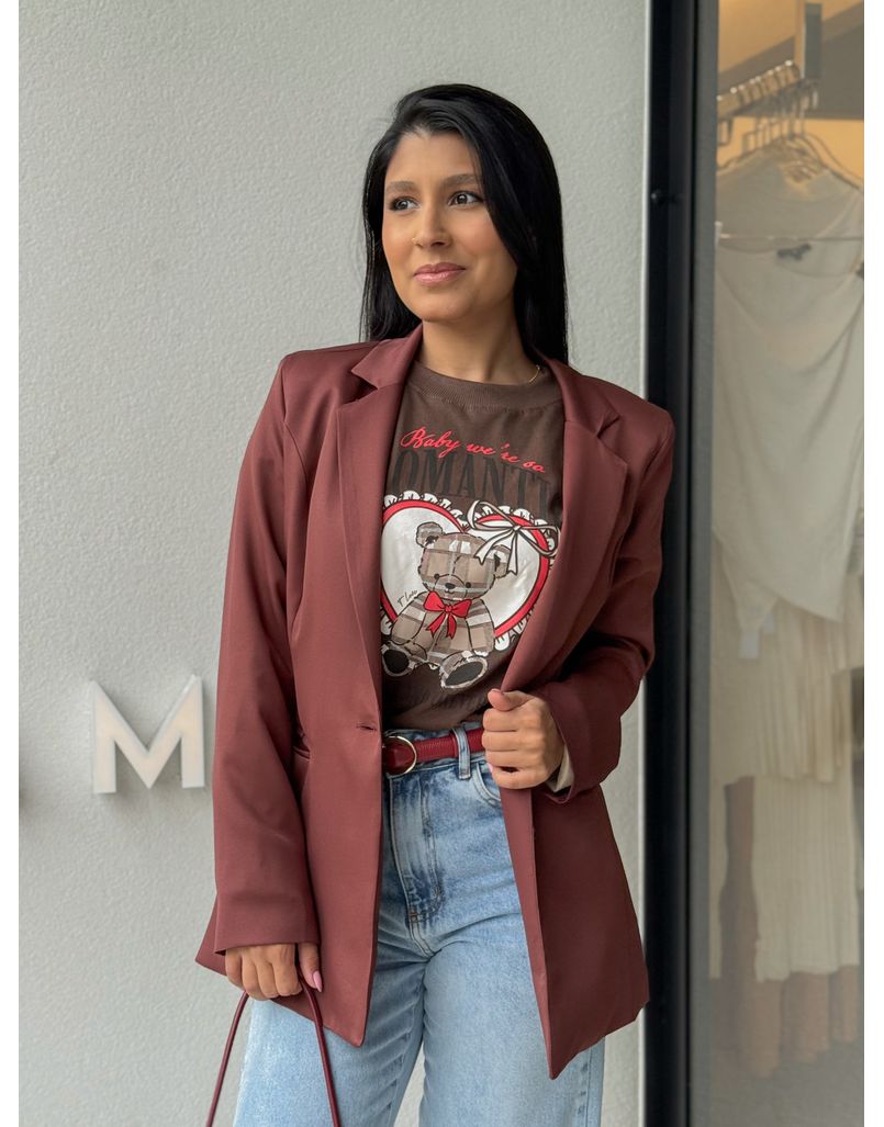 Blazer Alicia Café - Loja La Mina 